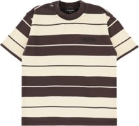 Tactics Heavy Knit Stripe T-Shirt - natural/khaki