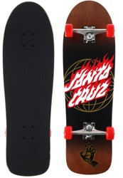 Santa Cruz Global Flame Dot 9.7 Complete Cruiser Skateboard