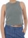 Dickies Women's Newington Tank - over dyed acid wash dark fore - alternate