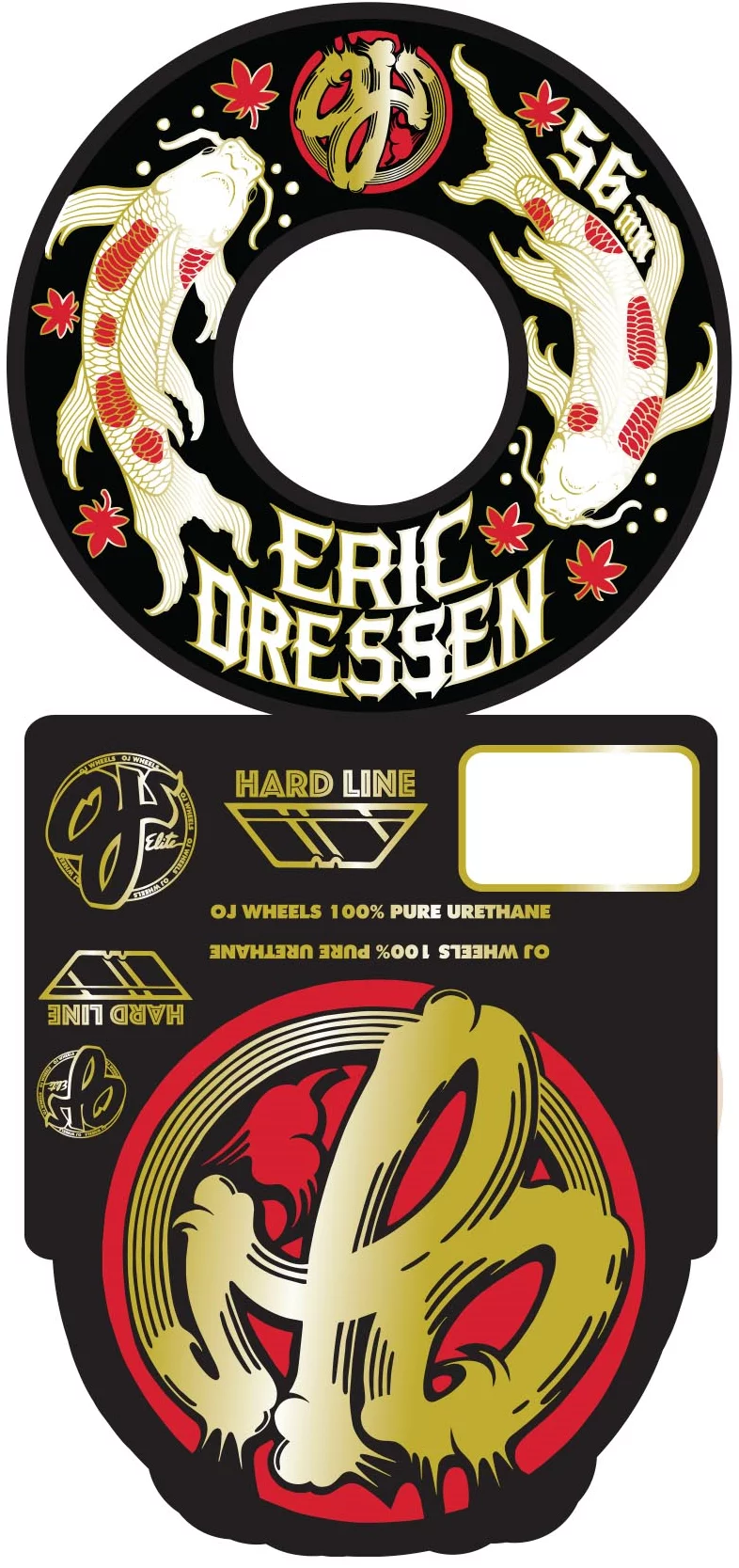 OJ ELITE HARDLINE SHAPE WHEEL 99A 56mm OJ Wheels 99a 56mm Dressen