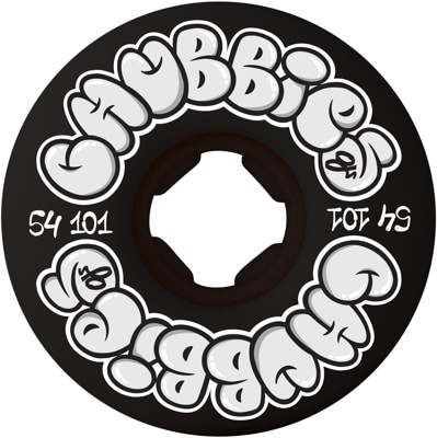 OJ Elite Chubbies Skateboard Wheels - throw ups black (101a) - view large
