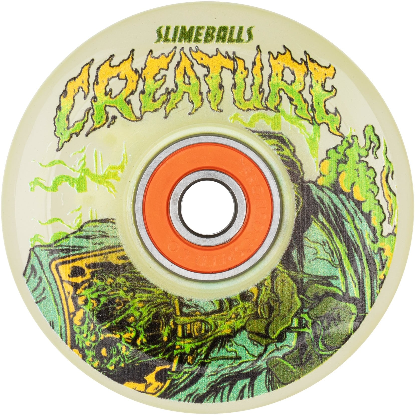 Slime Balls Creature Atomic Light Ups Cruiser Skateboard Wheels glow
