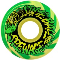 Slime Balls Spewage OG Slime Cruiser Skateboard Wheels - green/yellow swirl (78a)
