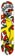 Krooked Shmoo Vibes 8.0 Complete Skateboard - red