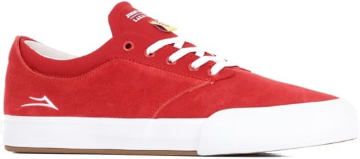 Lakai Wilkins Skate Shoes - red suede - view large