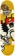 Toy Machine Real Life Sux 8.25 Complete Skateboard - yellow