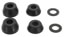Shortys Doh Doh's Quad Pack Cones Skate Bushings (2 Truck Set) - black - alt 2