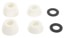 Shortys Doh Doh's Quad Pack Cones Skate Bushings (2 Truck Set) - white - alt 2