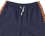 Polar Skate Co. Square Stripe Boardshorts - navy/orange - alternate front