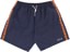 Polar Skate Co. Square Stripe Boardshorts - navy/orange