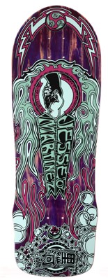 Santa Monica Airlines Martinez Hand Shake 10.0 Skateboard Deck - purple - view large