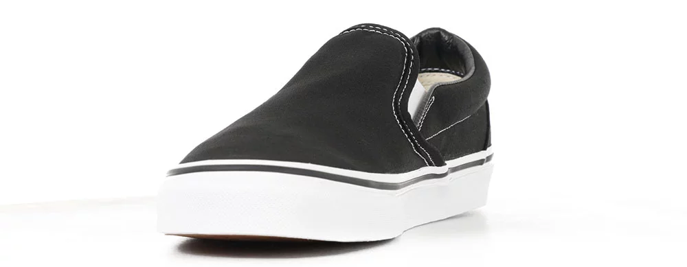 ☆VANS\t☆ Classic Slip-On Leather BlackTrue White VN000CT5B New Vans Classic Slip-On Leather Shoes - Black (VN000CT5BPB