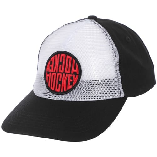 【HOCKEY】 REVERSE TRUCKER BLACK Hockey - Reverse Trucker Hat | Black – Plusskateshop.com