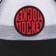Hockey Reverse Trucker Hat - black - front detail
