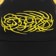 There Chainsaw Trucker Hat - black/yellow - front detail
