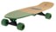 Sector 9 Bambino Bivy 26.5" Complete Cruiser Skateboard - black trucks / green wheels - angle