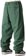 686 Forest Bailey Dojo Pants - forest green denim - reverse