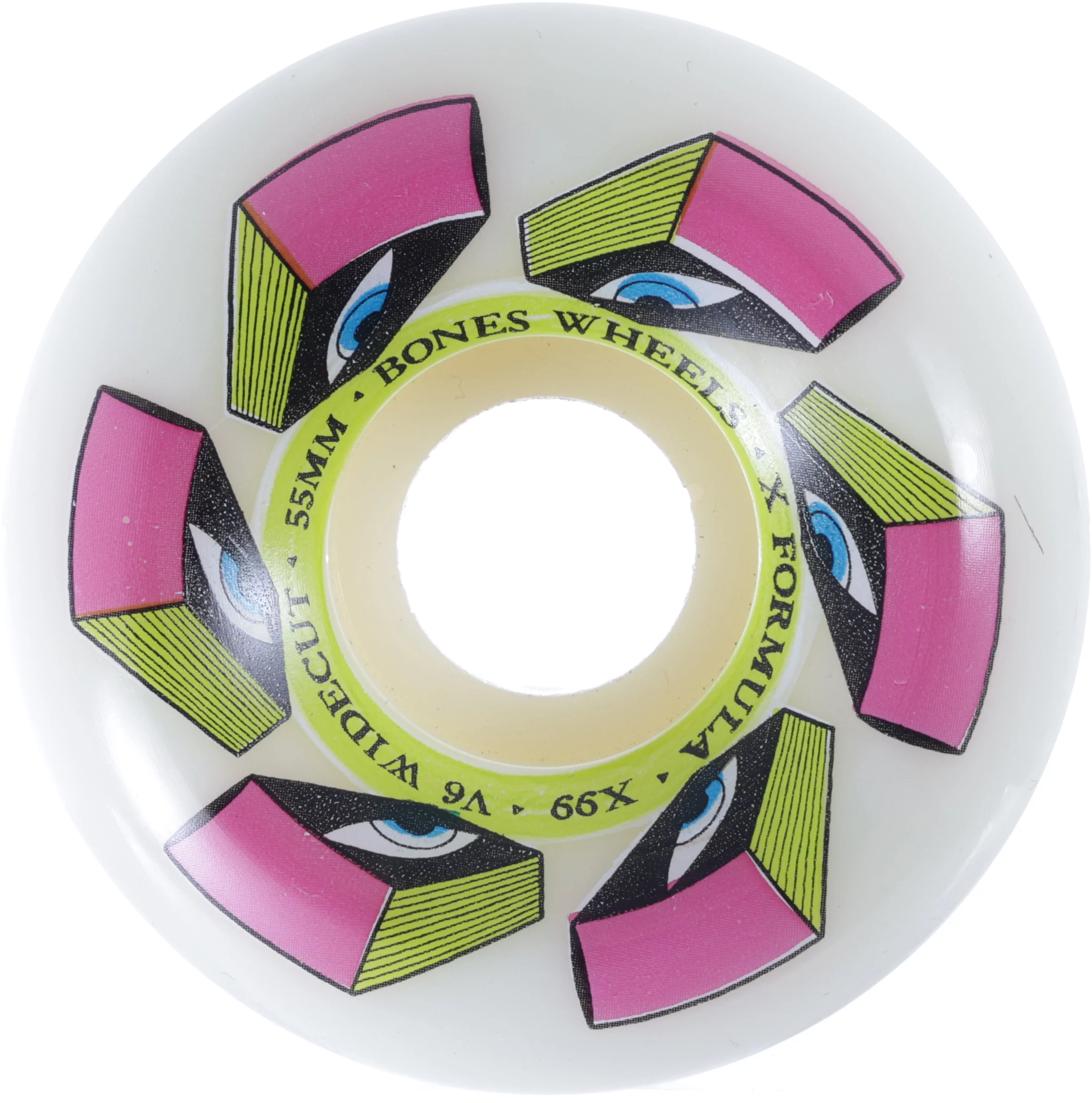 Bones X-Formula V6 Wide-Cut Skateboard Wheels | Tactics