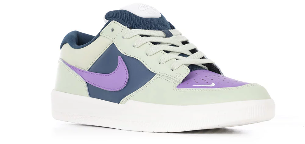 Nike SB Force 58 PRM L Skate Shoes - olive aura/black raspberry