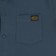 RVCA Day Shift Solid S/S Shirt - petrol blue - front detail