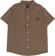 RVCA Dayshift Stripe II S/S Shirt - bombay brown