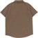 RVCA Dayshift Stripe II S/S Shirt - bombay brown - reverse