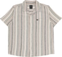 RVCA Satellite Stripe S/S Shirt - antique white