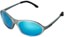 Dang Shades Glacier Polarized Sunglasses - silver/ice blue mirror polarized lens