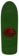 Powell Peralta OG Rat Bones 10.0 Wheel Wells Skateboard Deck - olive green - top