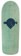 Powell Peralta Ray "Bones" Rodriguez Skull & Sword 10.0 Wheel Wells Snub Shape - teal stain - top