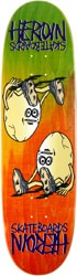 Heroin The Symmetrical Egg 8.75 Skateboard Deck - rainbow ply