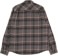 Brixton Bowery Flannel - charcoal/black/cinder grey - reverse