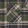 Brixton Bowery Flannel - cypress green/washed navy/whitecap - front detail