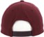 Fucking Awesome 3 Spiral Snapback Hat - maroon - reverse