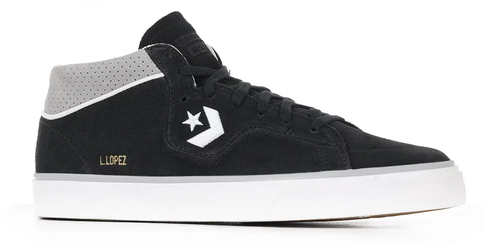 Converse Louie Lopez Pro Mid Skate Shoes - black/ash stone  display picture 2