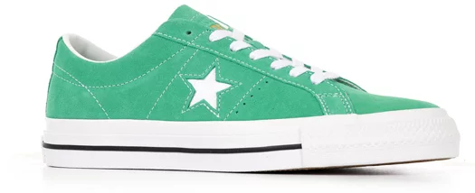 Converse One Star Pro Skate Shoes - apex green/white/black