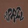 April Warped T-Shirt - chocolate - front detail