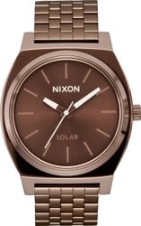 Nixon Time Teller Solar Watch - chocolate / cappuccino