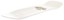 StrangeLove Anita Guest Pro 9.6 Skateboard Deck - white dip - angle