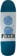 Fixer Spirals 9.8 Skateboard Deck - blue