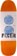 Fixer Spirals 9.8 Skateboard Deck - orange