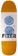 Fixer Spirals 9.8 Skateboard Deck - yellow