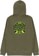 Creature Crete-Ture DIY Zip Hoodie - army - reverse