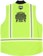 Creature Crete-Ture DIY Work Vest Jacket - asphalt/neon green - inside reverse