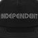 Independent Ground Work Snapback Hat - black - front detail