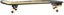 Globe Thumpy 30" Surf Skate Complete Cruiser Skateboard - serial chiller - side