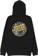 Santa Cruz Kendall Wolf Dot Zip Hoodie - black - reverse