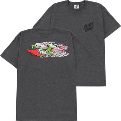 Santa Cruz Meek Concrete Slasher T-Shirt - dark grey heather - view large