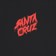 Santa Cruz Meek Concrete Slasher T-Shirt - black - front detail