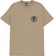 Creature Fiend Crest T-Shirt - dusty brown - front